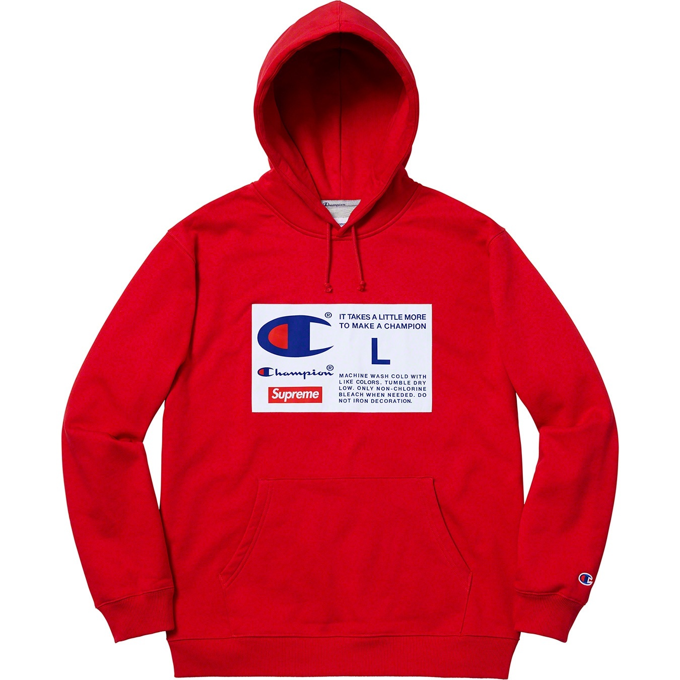 Supreme®/Champion® Label Hooded Sweatshirt view 9